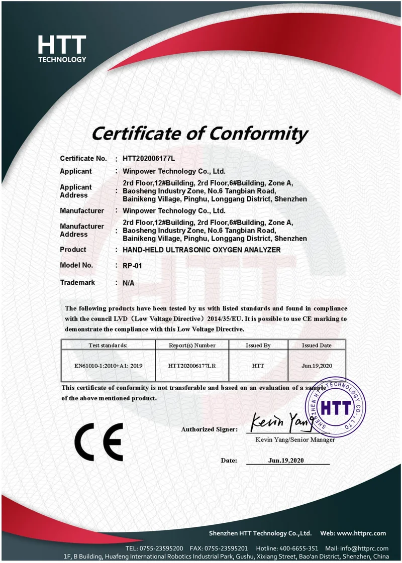 CE Marking — RP-01 Compliance